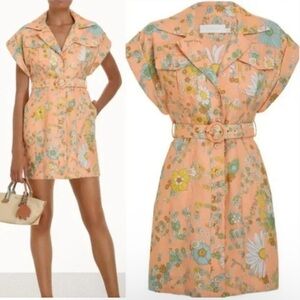 NWT-Zimmermann AU0P Peach Floral Dress